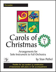 Carols of Christmas #1 Percussion Book, Flexible Ensemble, opt. Solo cover